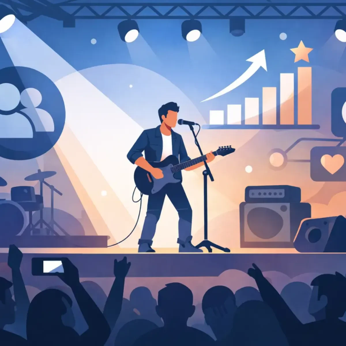 Visibilità per musicisti emergenti sul palco