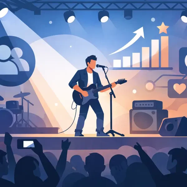 Visibilità per musicisti emergenti sul palco