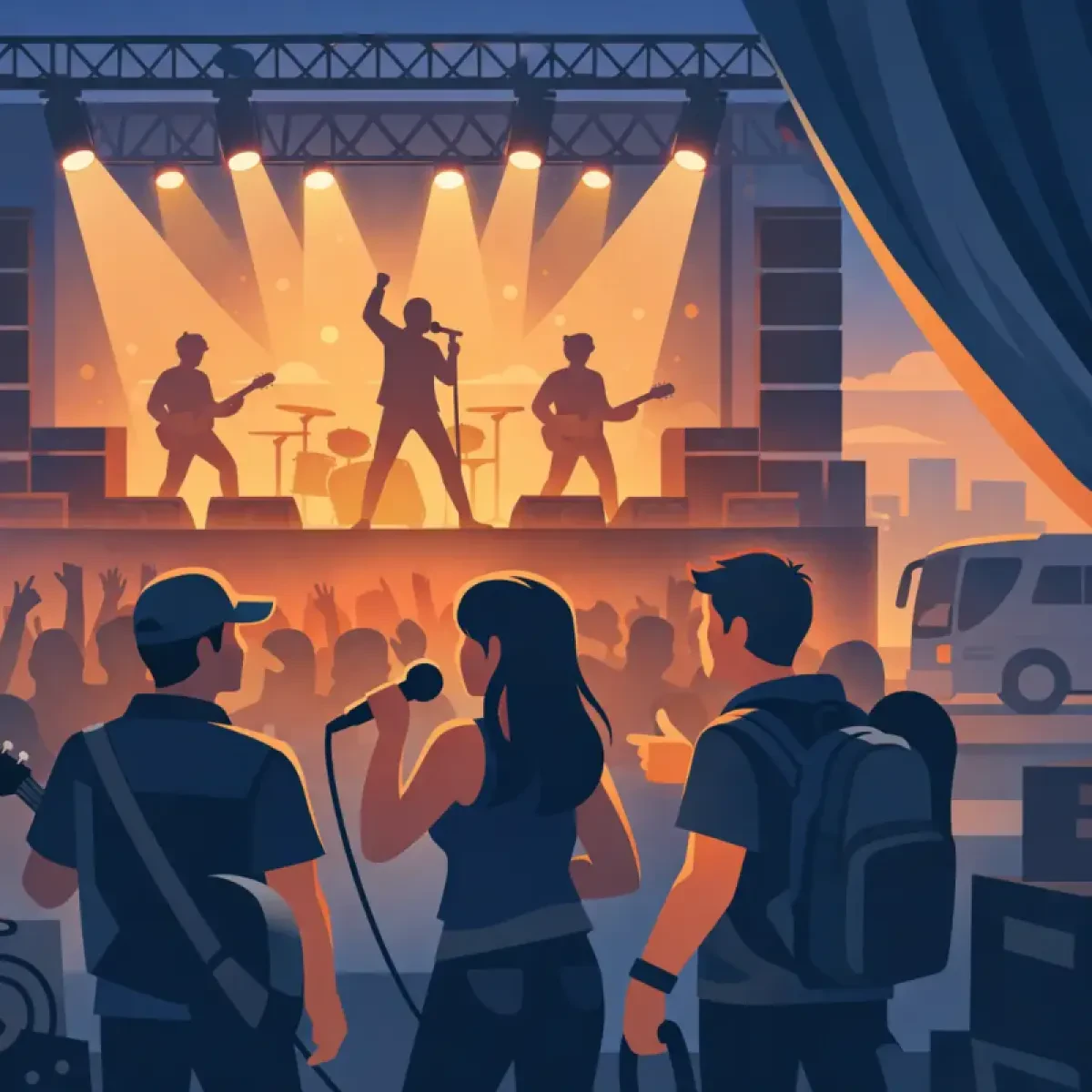 Come ottenere slot spalla ai concerti importanti
