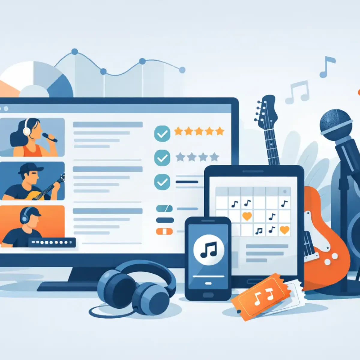 Review piattaforme booking musicale: cosa conta