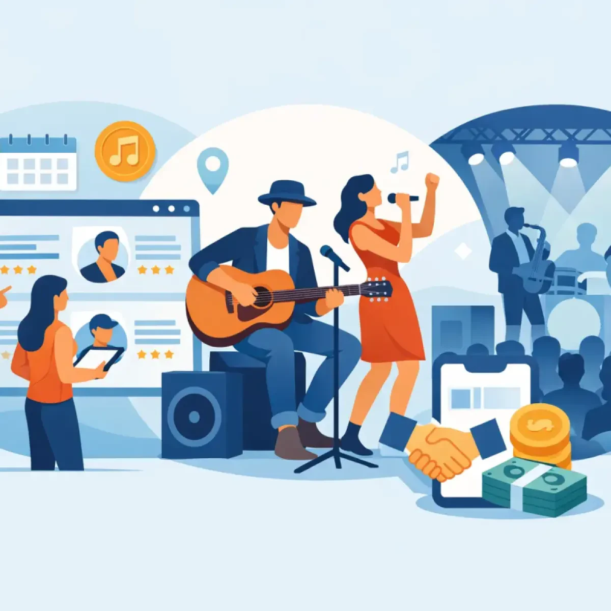 Marketplace musica dal vivo artisti: come funziona