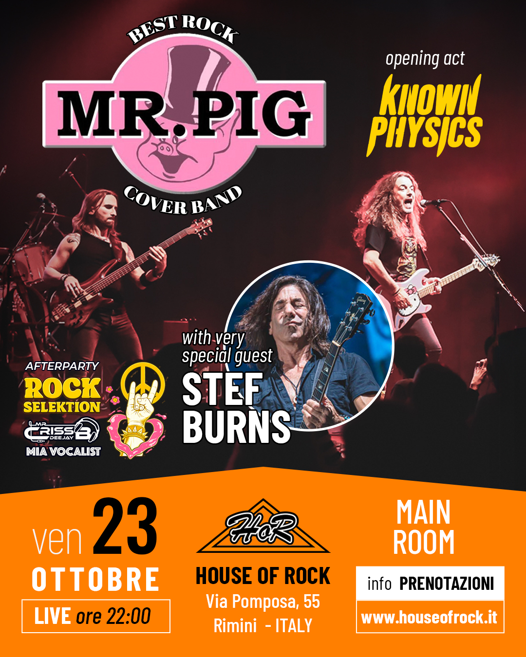 Mr Pig ( Featuring: Michele Luppi ) special guest Stef Burns