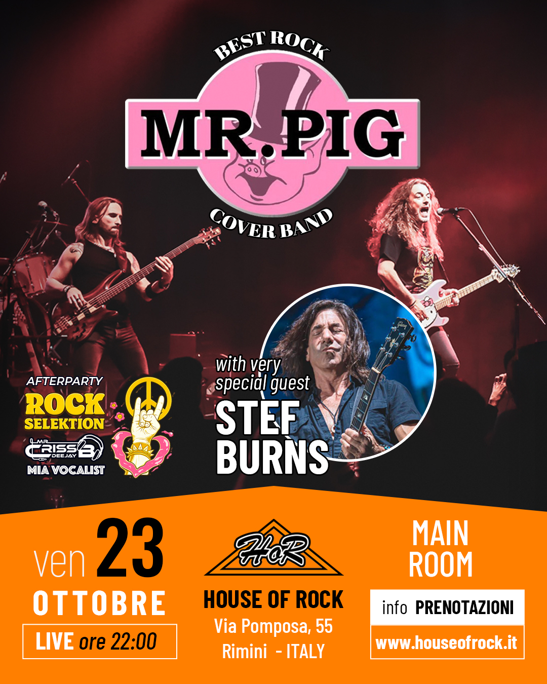Mr Pig ( Featuring: Michele Luppi ) special guest Stef Burns